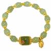 Square Sugar Lotus Hotan Bracelet Apricot Beaded Bracelet Hetan Jasper Bracelet  Anniversary