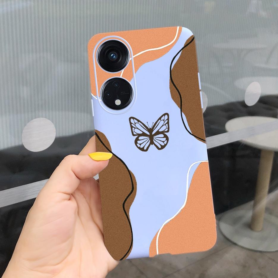 For Oppo Reno 8T 4G Case CPH2481 Luxury Art Printed Cover Silicone Soft TPU Phonw Case For Oppo Reno8 T 5G Reno 8T Reno8T Bumper