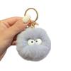 Cute Plush Coal Ball Charm: Keychain & Backpack Accessory