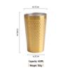 Wutuo Stainless Steel Double-Wall Hammered Cup