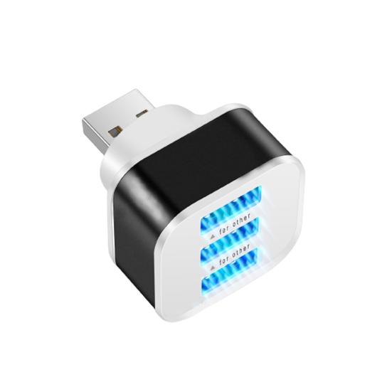 Портативный 3-в-1 светодиодный USB-кабель-разветвитель-концентратор-адаптер для телефона, ПК, ноутбука