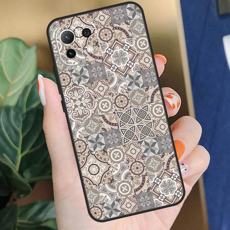 Эстетичный чехол-мозаика в стиле бохо для Xiaomi 15 14 Ultra 13T 14T 15T Pro 17 Pro Max POCO X7 X5 X6 F5 F6 F7 F8 Pro