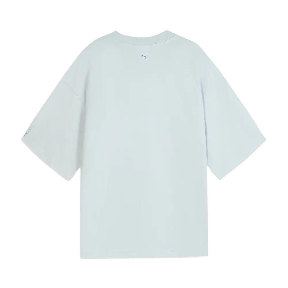 PUMA T-Shirts Unisex Silver Crew Neck Moderate 633622-42