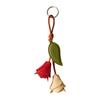 Lightweight Flower Bag Charm PU Leather Tulip Keychain Elegant Tulip Bag Charm  Gift Giving