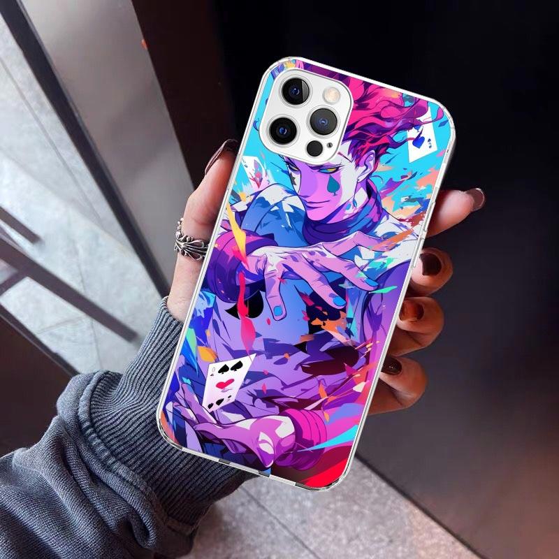 Huner X-Hunters Hisoka Phone Case For iPhone 17 Air 11 13 Mini 14 15 Plus 16 12 Pro Max 16E SE 7 8 Pattern Soft TPU Back Cover