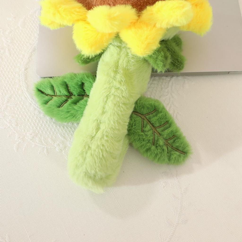 35cm Sunflower Plush Toy Soft & Cute Stuffed Flower with Happy Face Birthday Toys for Girlfriend Valentine's Day Gift Home