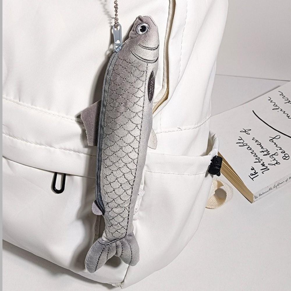 Fish Seal Pencil Case Animal Shaped Pen Pouch Funny Storage Pouch Girl