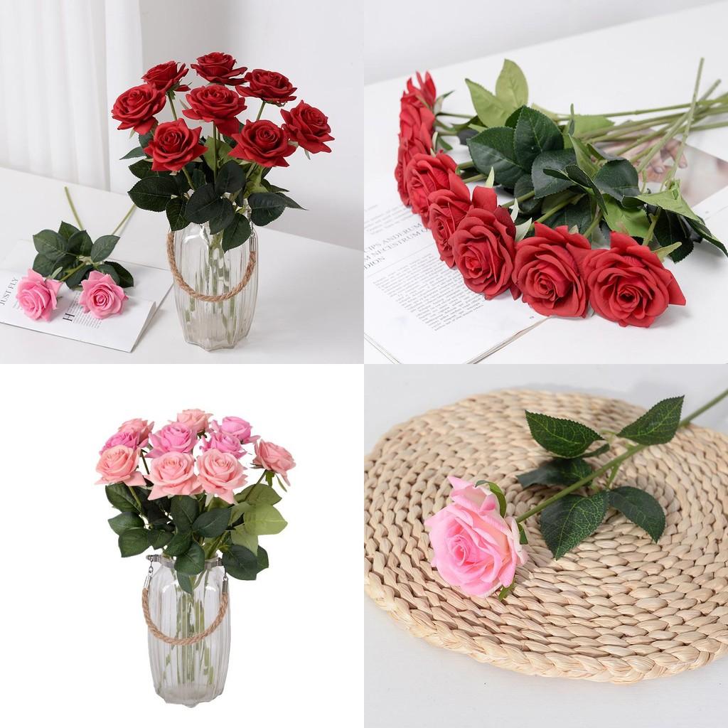 Premium Simulation Rose Flower For Home Styling And Photography Studio Props
