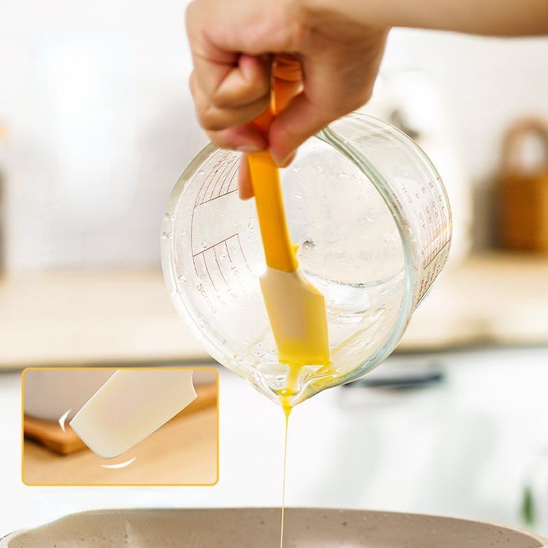 1 шт. Силиконовый скребок для масла, устойчивый к высоким температурам, локтевой смеситель, консервный нож, многофункциональный инструмент для выпечки, лопатка для масла и джема