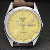ВОССТАНОВЛЕННЫЕ МУЖСКИЕ ВИНТАЖНЫЕ ЗОЛОТИСТЫЕ ЧАСЫ SEIKO 5 AUTOMATIC 6309A ЯПОНИЯ a701706-5