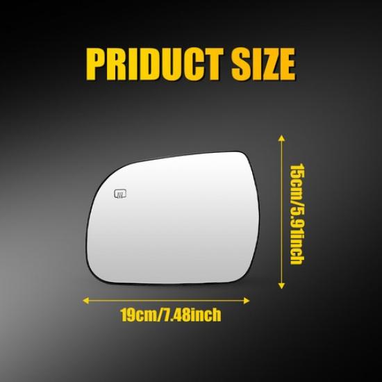 Driver Left Side Mirror Replacement Glass For Toyota Sienna 2011- TO1324127