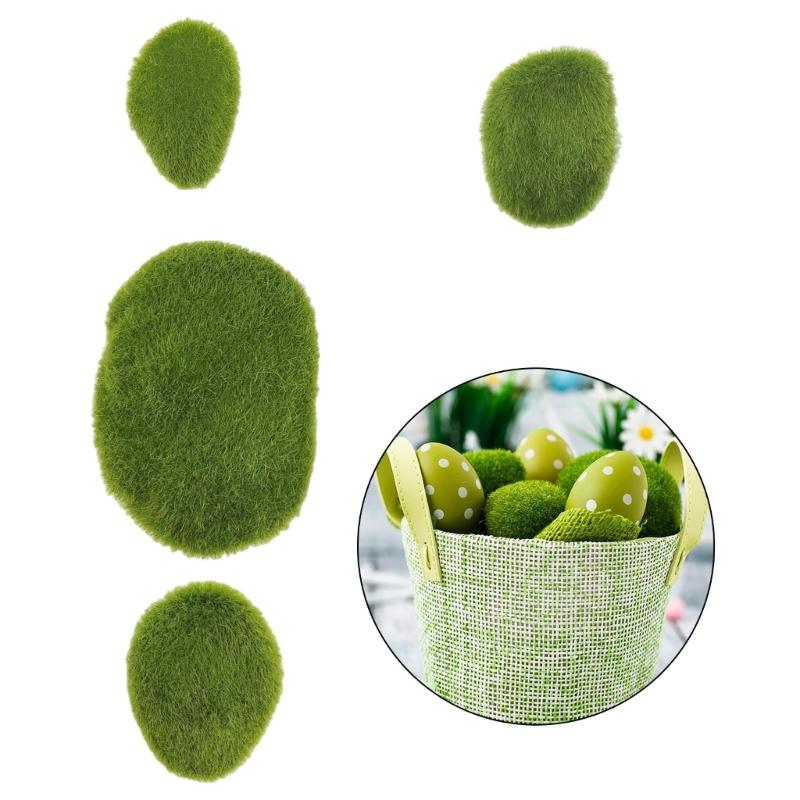 Набор из 40 искусственных мховых камней, мини-ландшафтное украшение для аквариума, террариума, поделок