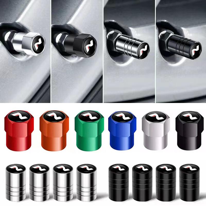 For Hyundai Car N Line Wheel Tire Stem Air Valve Caps Covers For Hyundai i10 i20 i30 NLine Sonata Tucson Azera Elantra Veloster KK5
