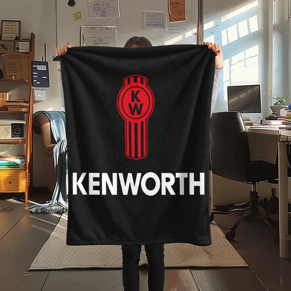 Kenworth,pattern Flannel Blanket, High quality Comfortable for All Seasons, Home Decor, Warmth and Comfort, Perfect for Gifts.