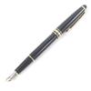 Очень хорошая перьевая ручка MONTBLANC Meisterstück Classic Колпачкового типа черная 14K мужская Б/у
