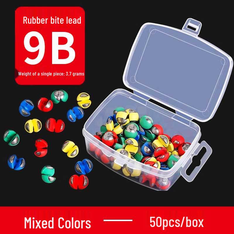 Yizhan Lion Line Устойчивый к укусам резиновый зажим и набор грузил для ловли с плота - Водонепроницаемый инструмент для поиска дна.