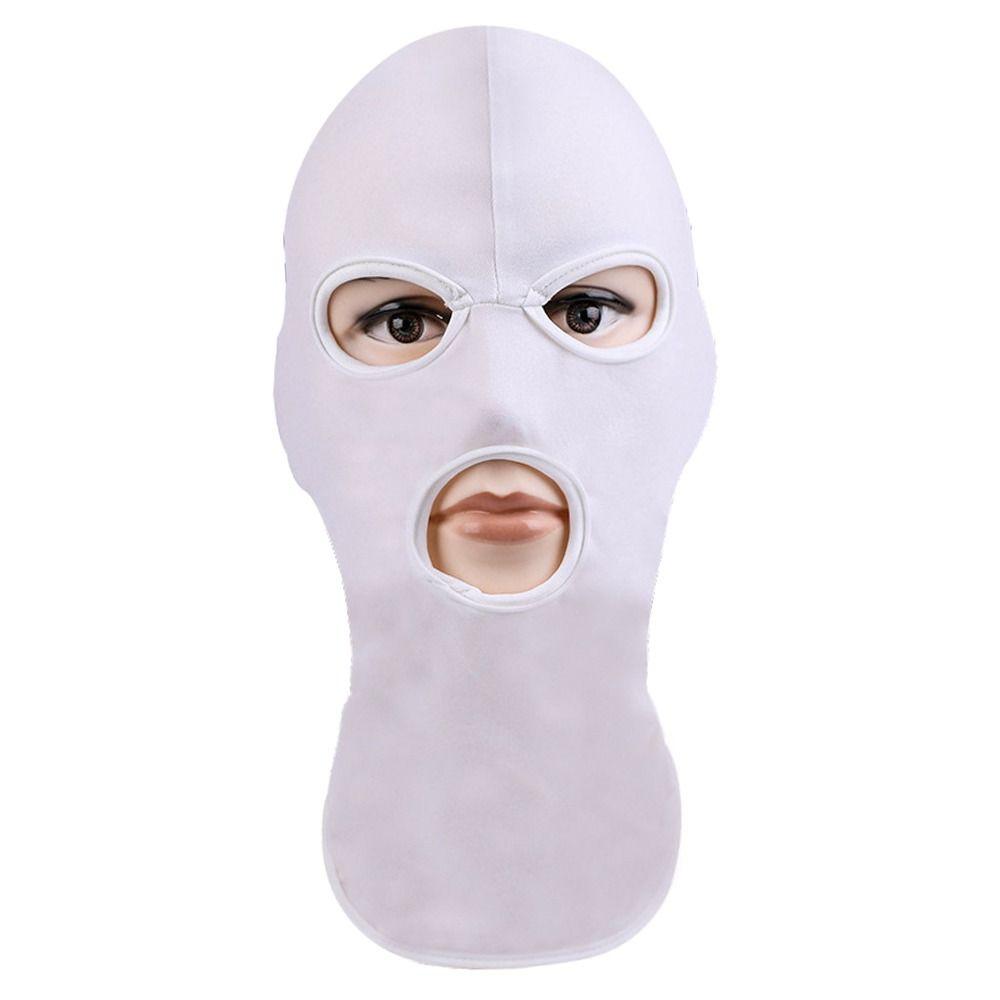 Велосипедная маска с 3 отверстиями, подшлемник для шлема, унисекс, шляпы, ветрозащитная полнолицевая маска для улицы