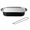 Made in Japan Takagi Glee-ru Removable Handle Grill Pan with Stainless Steel Lid and Handle, Square, 3-Piece Set