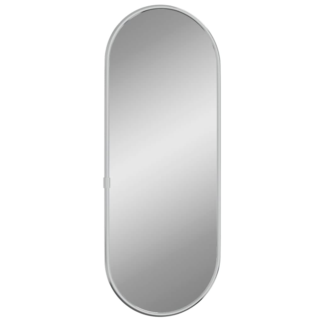 Wall Mirror Silver 40 x 15 cm Oval