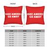 Make America Go Away MAGA Greenland  Pillowcase Polyester Cushion Cover Decor  Pillow Case Cover Bedroom Square 4040cm
