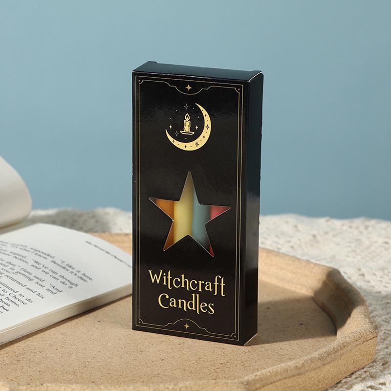 12 шт./кор. 12 цветных мини-свечей, заклинаний, восковых игр, рождественских декоративных цветных свечей на длинном стержне для ритуалов аварийного освещения 10/16 см