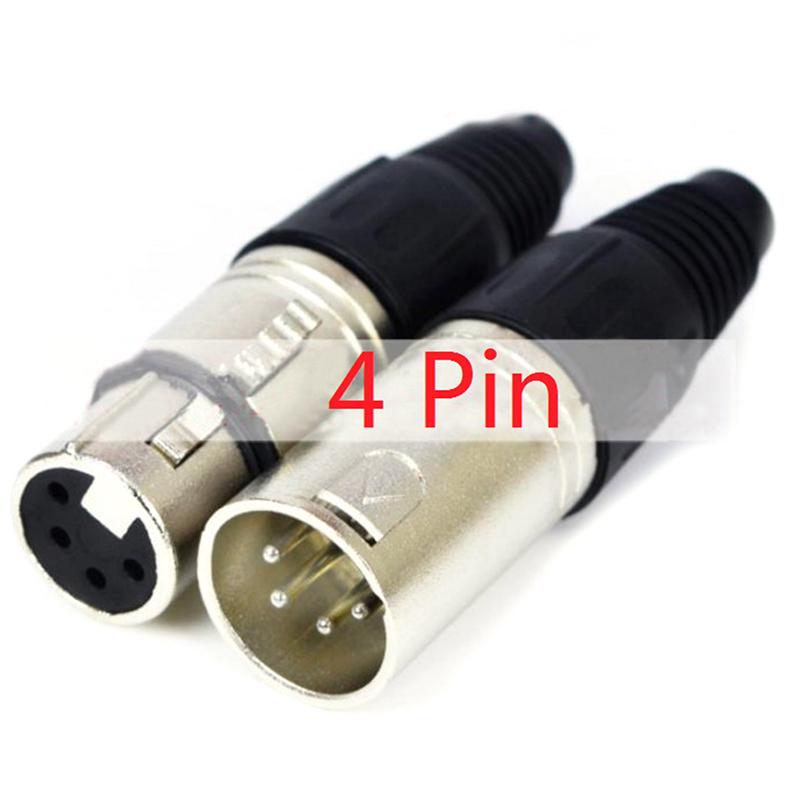 1Pcs Canon Plug Socket Male/Female Microphone Audio Xlr Connector 3P/4P/5P Contacts