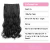 MISSQUEEN 22 Inches 5 Clip In Hair Extension Heat Resistant Fake Hairpieces Long Wavy Hairstyles Synthetic Clip In On Hair Extensions