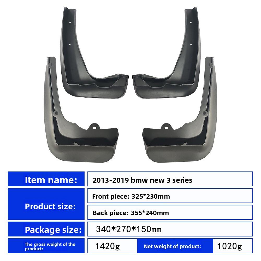 Car 4X Mudguards For BMW 3 Series F30 F31 2012~2018 Auto Anti-splash 4PCS Mud Flaps Splash Guard Front Rear Fenders Accessories