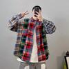 Рубашка с длинным рукавом с буквенным принтом 2024 года в японском стиле в стиле Гонконга, свободная рубашка для мальчиков, летнее модное универсальное повседневное пальто