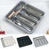 Five Compartments Kitchen Drawer Type Organizer Tableware Organizer Compartments Organizer Knife, Fork And Chopsticks Organizer Retractable Type