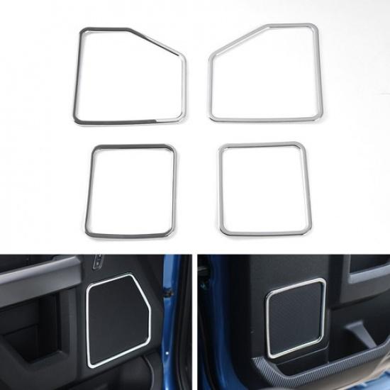 Car Door Loudspeaker Speaker Cover Trim Decor Frame for Ford F150 2015-
