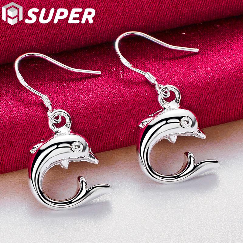 Ювелирные изделия из стерлингового серебра 925 пробы с дельфинами