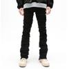 Men's Trendy European-American Raw Edge Slim Flared Jeans