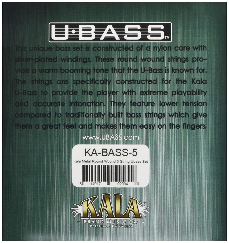 KALA Ukulele Bass Strings Silver Plated Round Wound 5 Strings (U/BASS) KA-BASS-5 []
