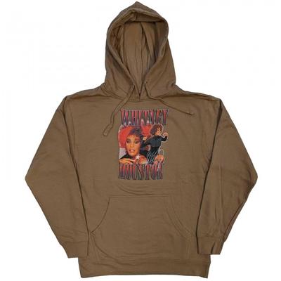 Уитни Хьюстон унисекс взрослый 90s Homage пуловер с капюшоном
