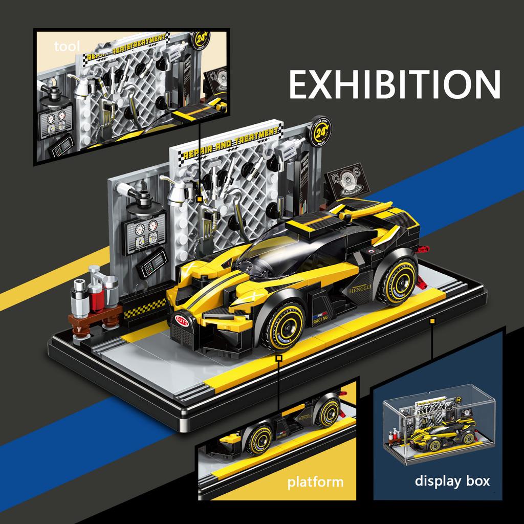 SEMBO BLOCK City Famous Technical Sports Car Supercar Model Assembly Building Block MOC Vehicle Bricks ideas Toys For Kids Gifts