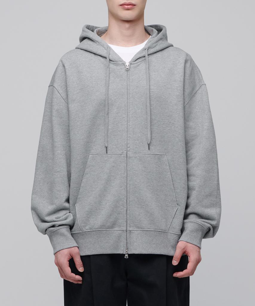 Musinsa Standard Extra Oversized Hooded Sweat Zip-Up [Medium Grey]