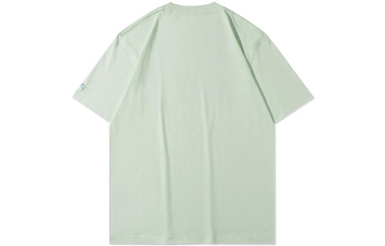 Men's Li-Ning Sports Fashion Collection T-Shirts Men's Mystic Fruit Green Crew Neck Moderate Straight Fit
