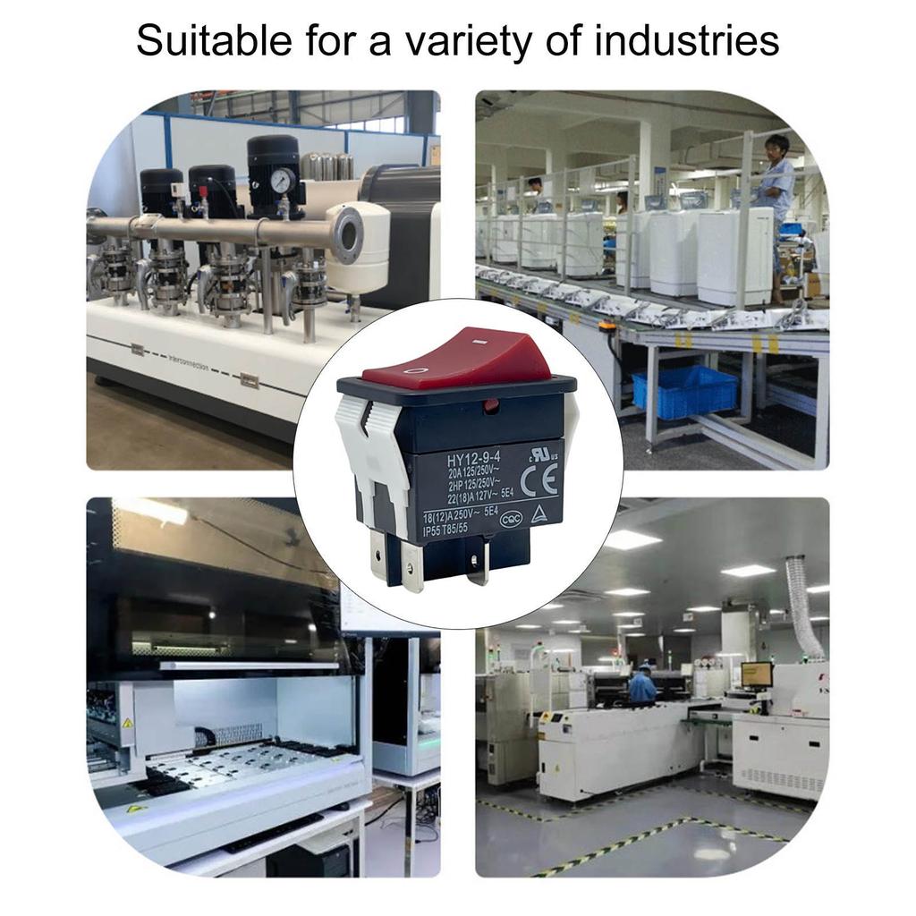 Upgrades Heavy Duty Switches 4 Pin PA66 Switches Electrical Power Control Heavy Duty Switches for Welding Machines