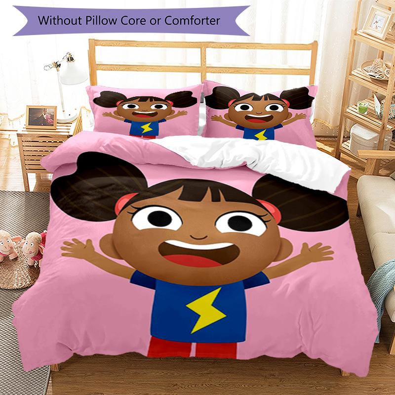 3pcs Yakka Dee Bedding Set Duvet Cover Closure Includes 1 Duvet Cover & 2 Pillowcases, Soft and Comfortable for All Seasons.