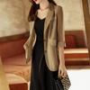 Summer Autumn Korean Fashion Casual Blazers Office Lady Elegant Solid Color Suit Women 3/4 Sleeve Coat Jacket