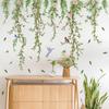 Подвесные наклейки на стену «Листья ивы» DIY Зеленые лианы Наклейка на стену Отклейте