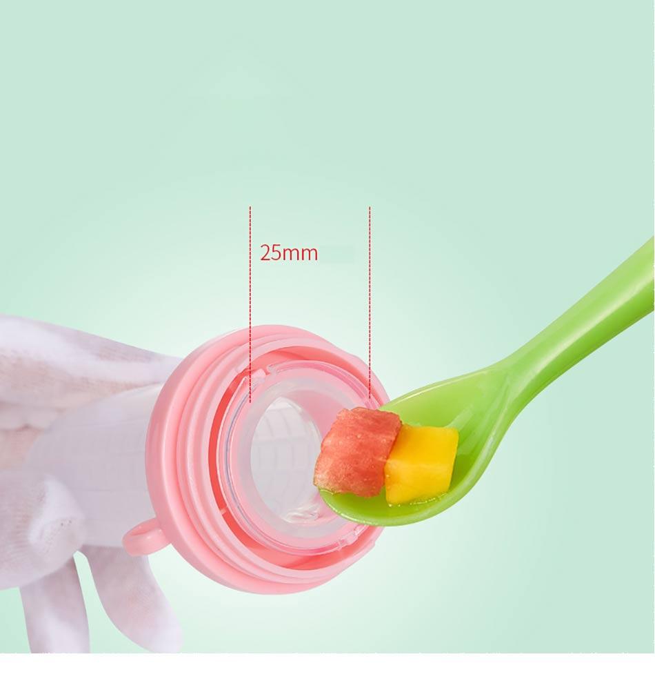 2 In 1 Baby Silicone Nipple Fresh Food Feeding Bottles Nibbler Learn Feeding Drinking Water Straw Handle Baby Food Feeder Set