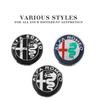 Hub Caps 4Pcs Car Wheel Stickers 56mm Auto Center Hub Cap Decal For Alfa Romeo 156 159 147 4C 8C 166 Giulia Giulietta Mito StelvNV6 