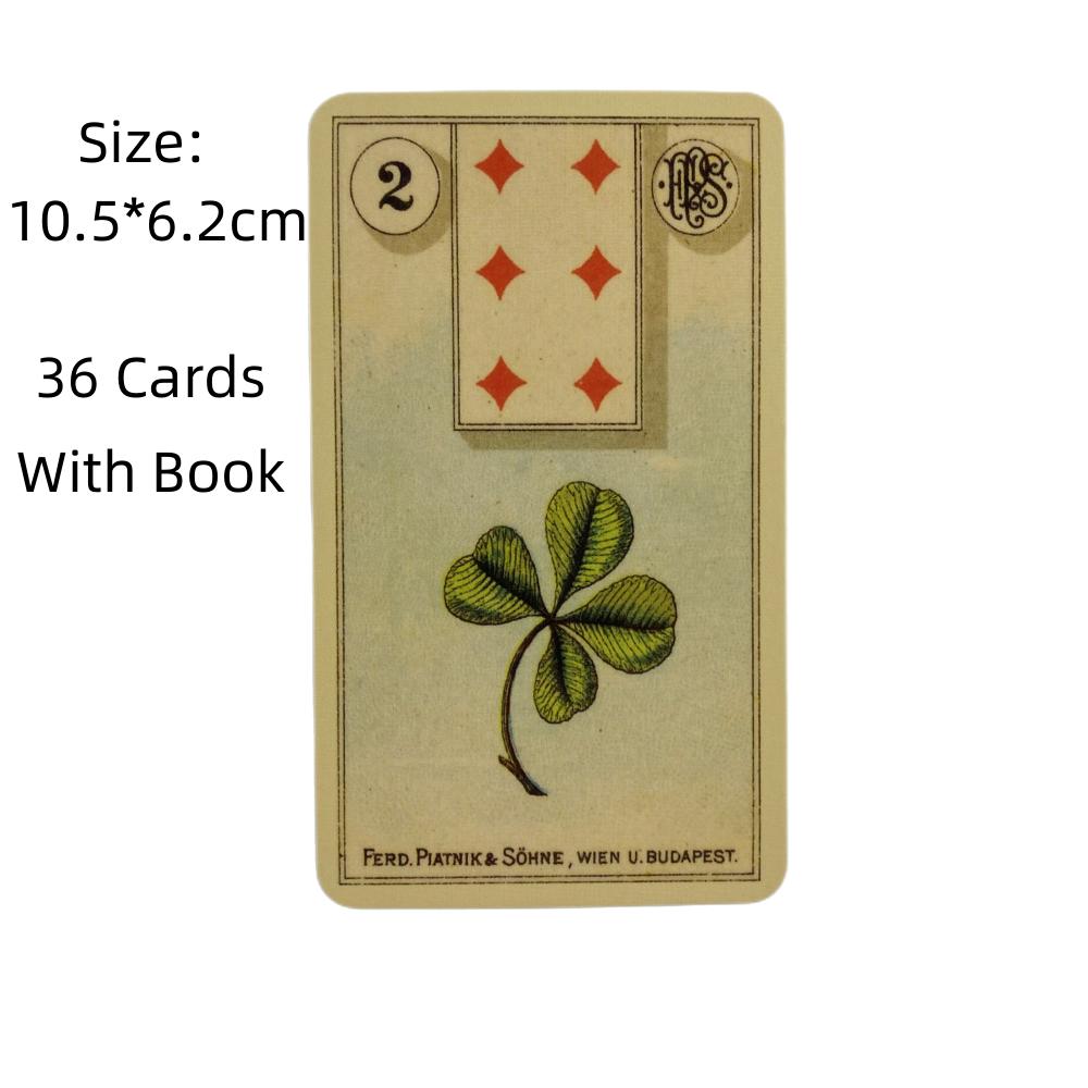 Grand Tableau Lenormand Oracle Cards Game Fortune-telling Divination Visions Edition Колода для сообщений с бумажным путеводителем