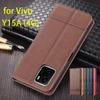 Роскошный магнитный адсорбционный кожаный чехол для Vivo Y15A Y15s Y15c чехол-книжка защитный чехол Capa Fundas Coque