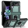 Противоударный защитный чехол с подставкой и кольцом для Samsung Galaxy Z Flip4 Flip 4 5G Flip3 Zflip4 Flip 3, противоударный защитный чехол