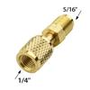 1 шт. Адаптер R32 R410a наружный 5/16" x F1/4" SAE Для систем кондиционирования Латунный адаптер Быстроразъемные соединения Части для хладагентов
