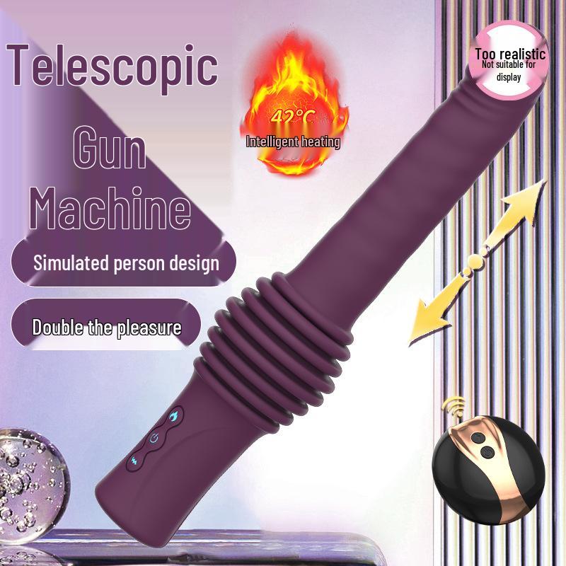 Автоматическая телескопическая вибрирующая палочка Love World: Эротический массажер для женщин с дистанционным управлением, без рук