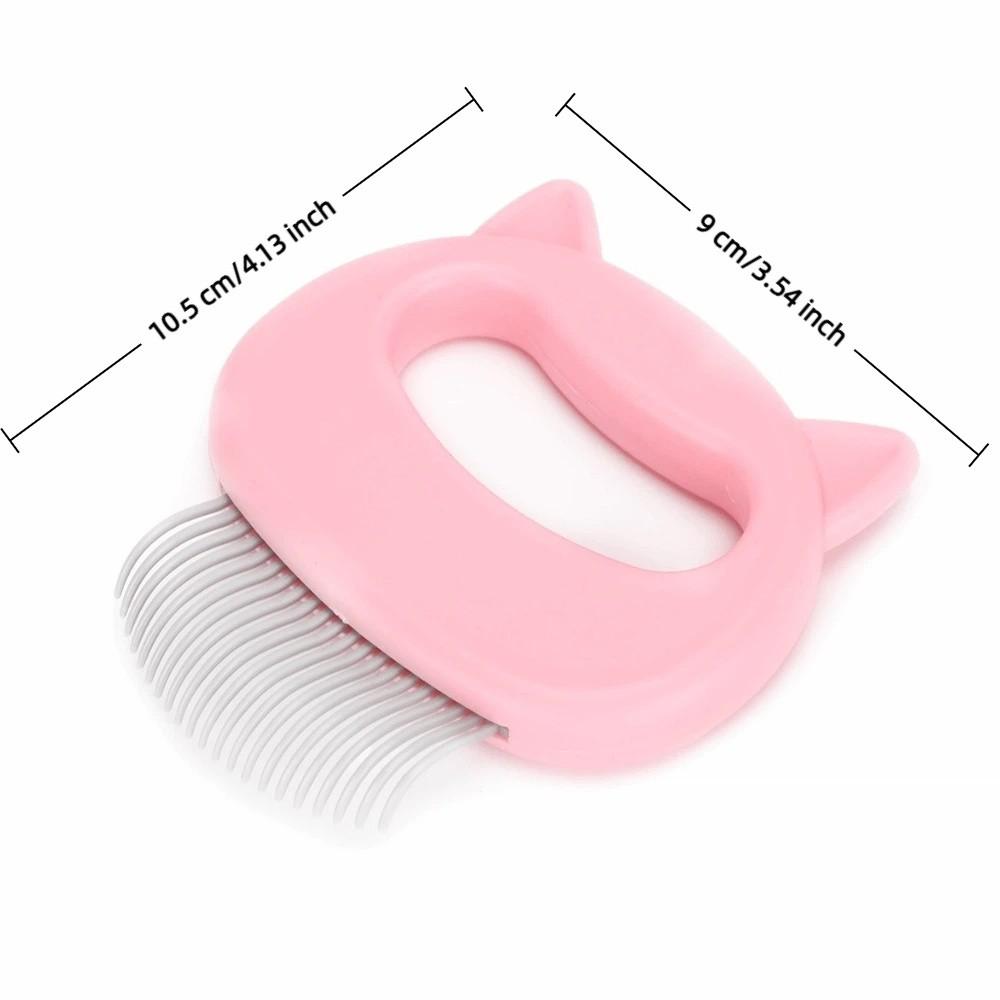Massaging Deshedding Brush Tool Floating Fur Removal Grooming Comb Brush for Cats Dogs